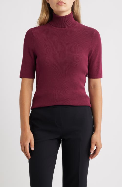 Anne Klein Short Sleeve Turtleneck Sweater