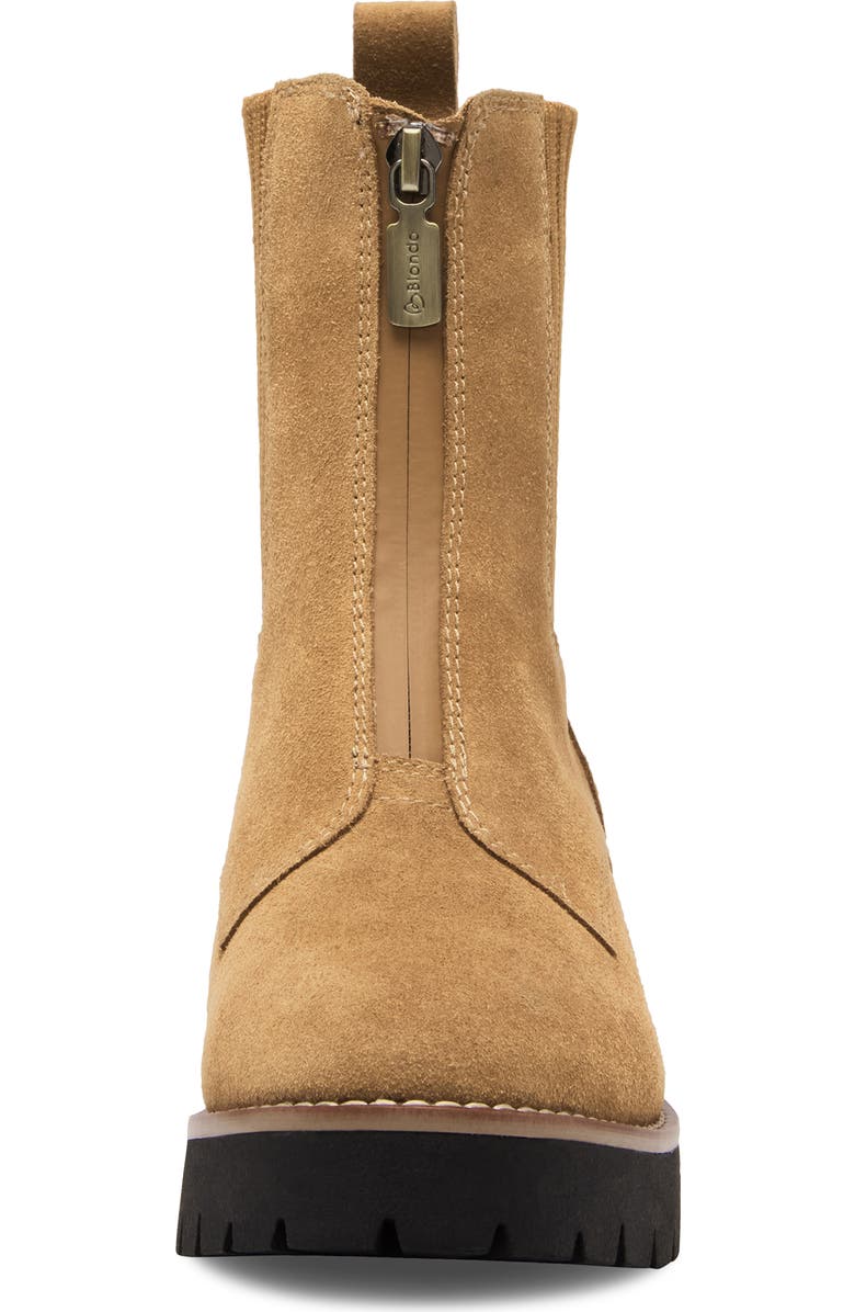 Blondo Demaria Waterproof Bootie, Alternate, color, Cognac Suede