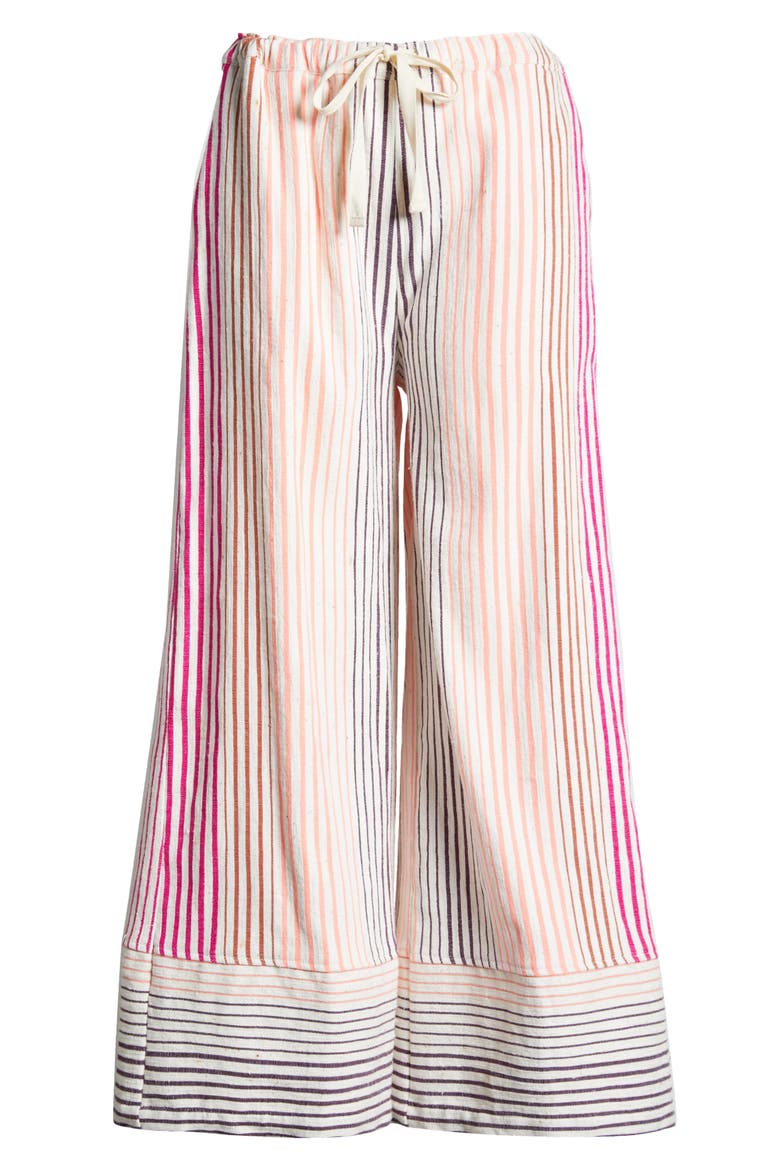Desta Stripe Wide Leg Pants, Alternate, color, ENJORI PLUM