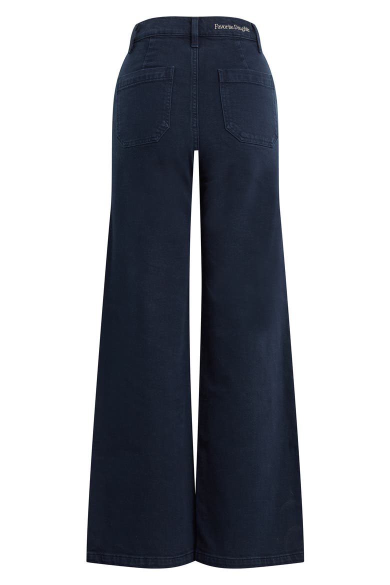 The Mischa Super High Waist Wide Leg Jeans, Alternate, color, NAVY