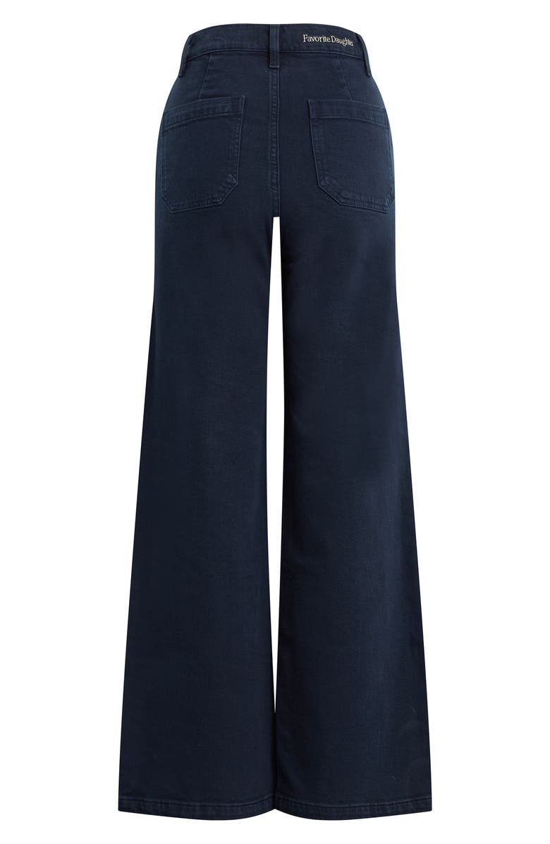 Favorite Daughter The Mischa Super High Waist Wide Leg Jeans, Alternate, color, Navy