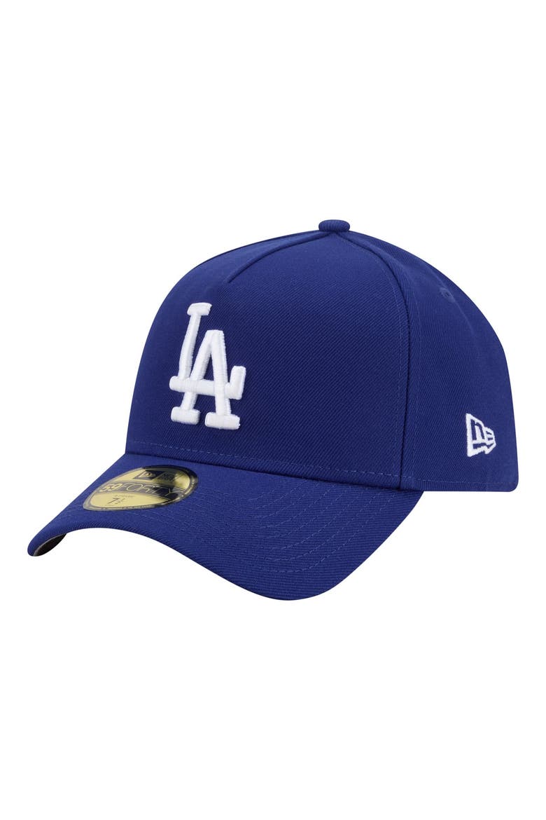 Men's New Era  Royal Los Angeles Dodgers A-Frame 59FORTY Fitted Hat, Alternate, color, Royal