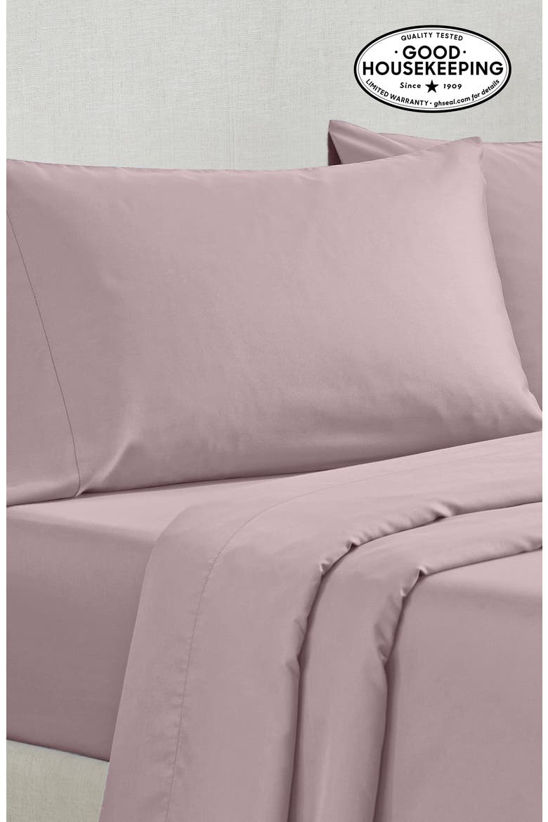 Set of 2 Pillowcases - Grand Indulgence 1000 Thread Count 100% Cotton Sateen, Alternate, color, Dusty Rose