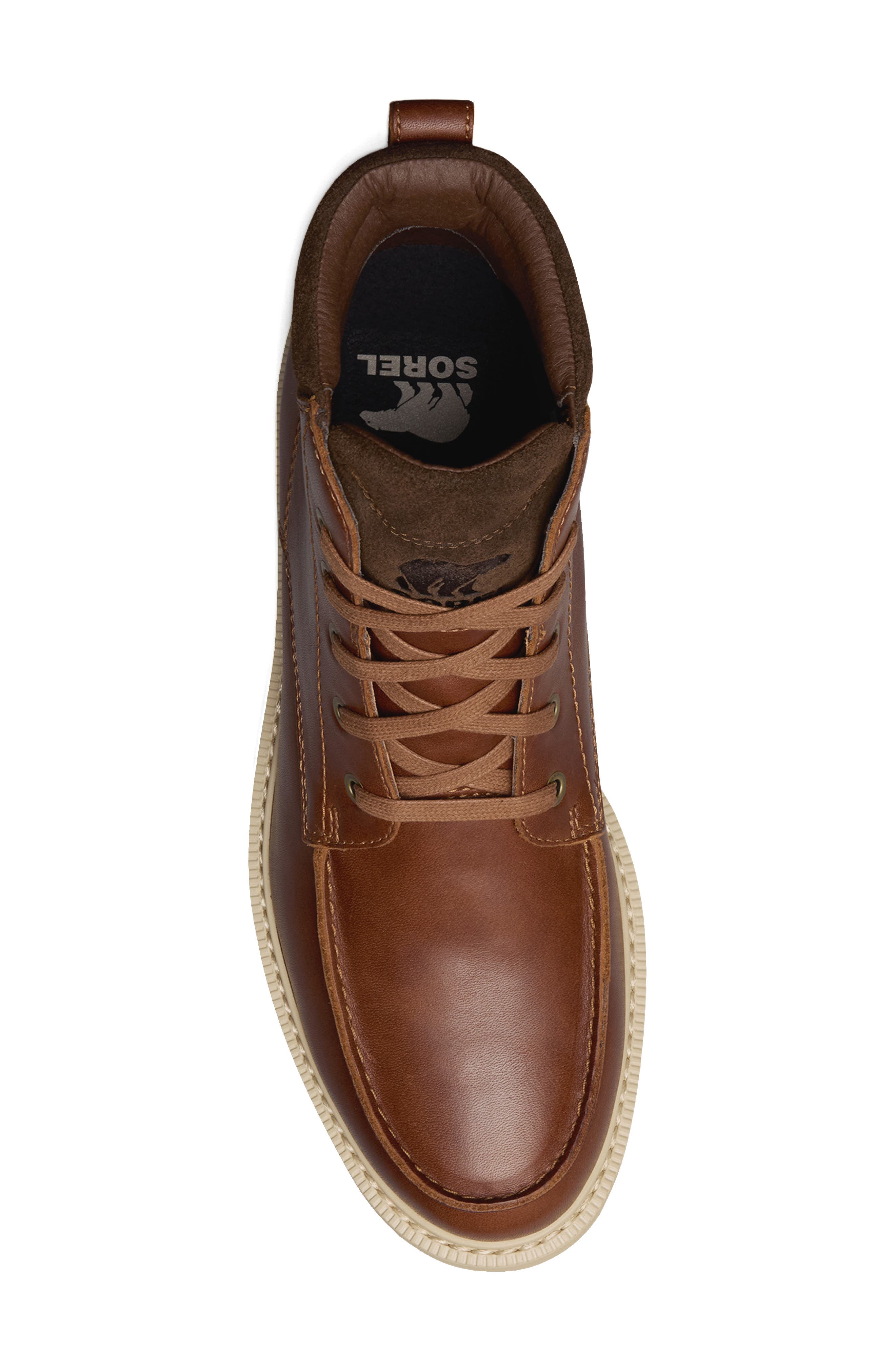 SOREL Madson II Moc Toe Waterproof Boot, Alternate, color, Velvet Tan/ Tobacco