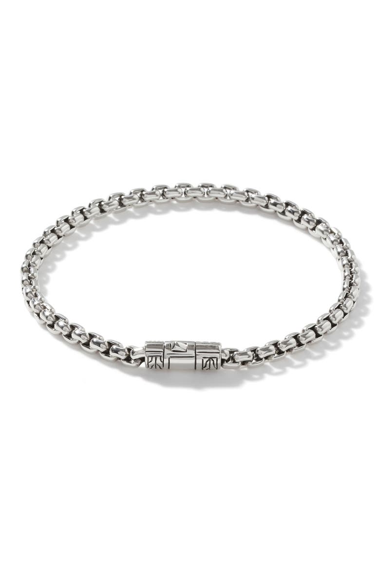Men's Classic Chain Bracelet, Main, color, SILVER