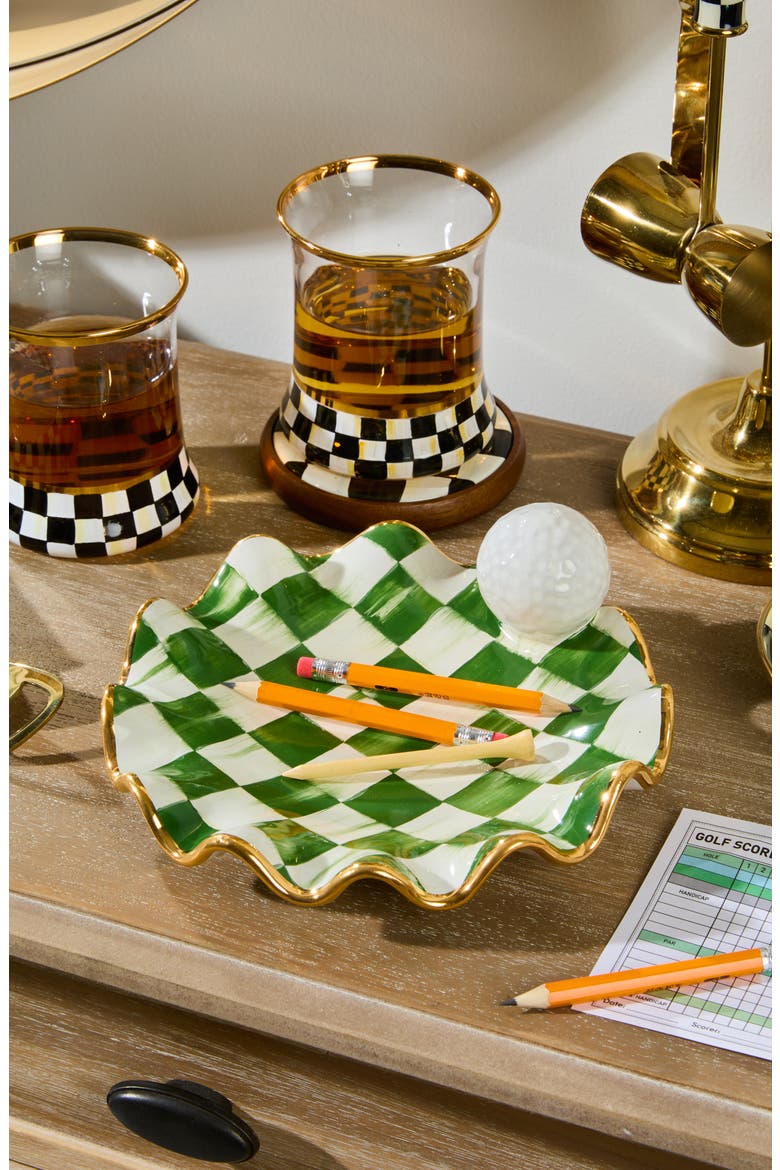 Putting Green Ceramic Dish, Alternate, color, GREEN