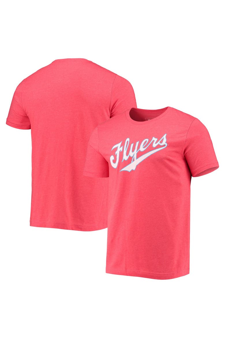 Men's Homefield Heathered Red Dayton Flyers Vintage Script T-Shirt, Alternate, color, Red