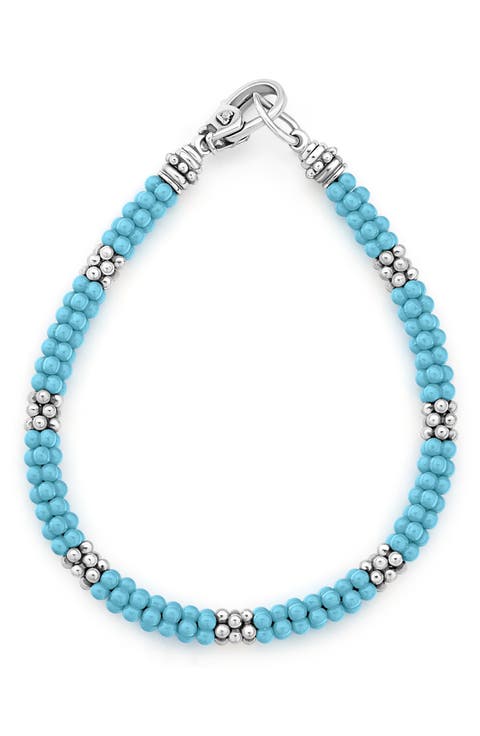 Blue Caviar Ceramic Rope Bracelet