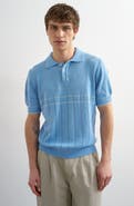 Topman Pointelle Knit Polo