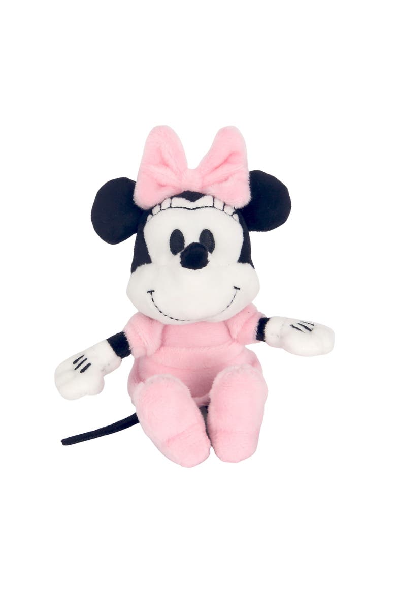 Lambs & Ivy Disney Baby Minnie Mouse Muslin Swaddle Blanket & Plush Gift Set, Alternate, color, White