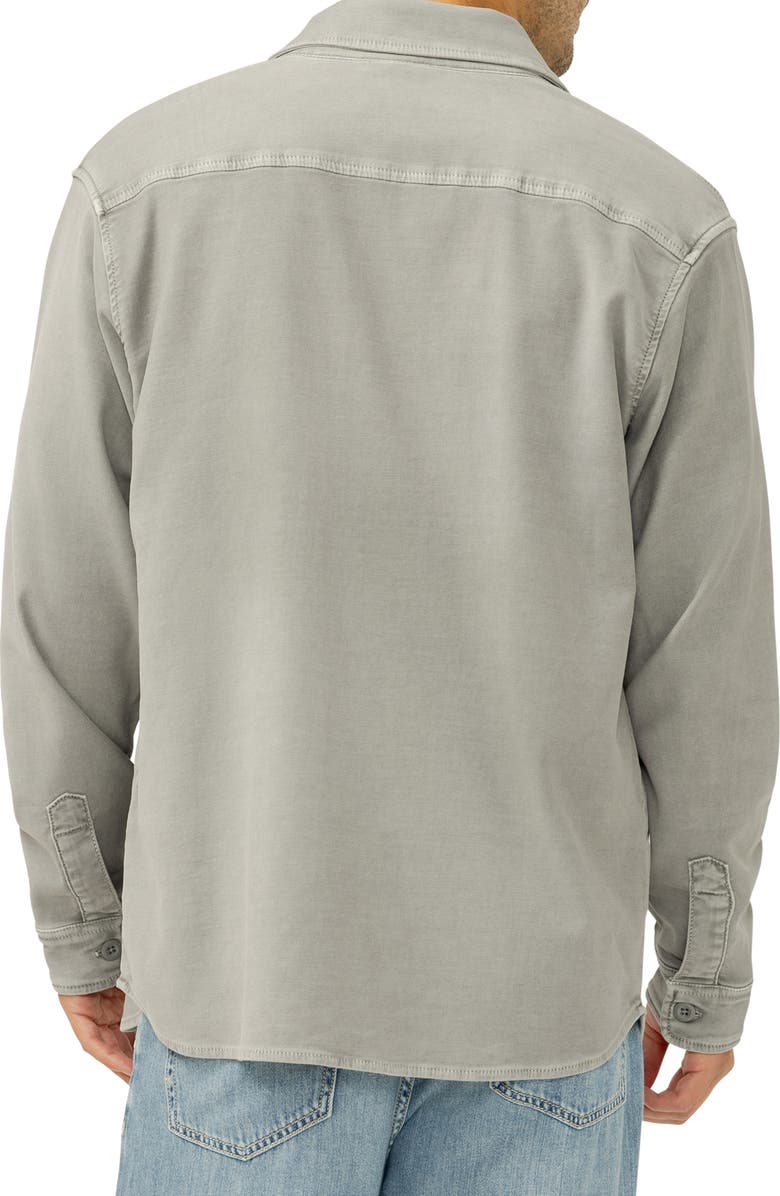 Silver Jeans Co. Field Cotton Blend Button-Up Shirt Jacket, Alternate, color, Pebble Grey