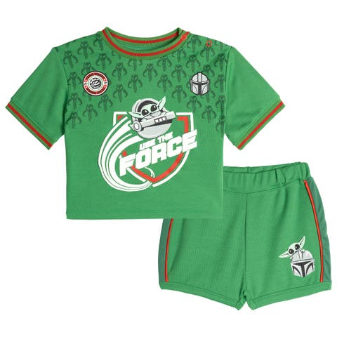The Mandalorian Grogu Athletic 2-Piece Tee and Shorts Set
