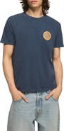 Lucky Brand Blue Moon Orange Cotton Graphic T-Shirt