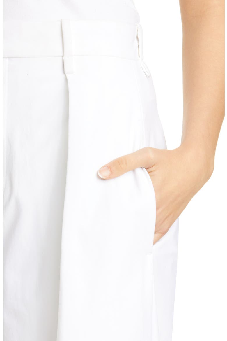 Wide Leg Stretch Canvas Pants, Alternate, color, OPTIC WHITE