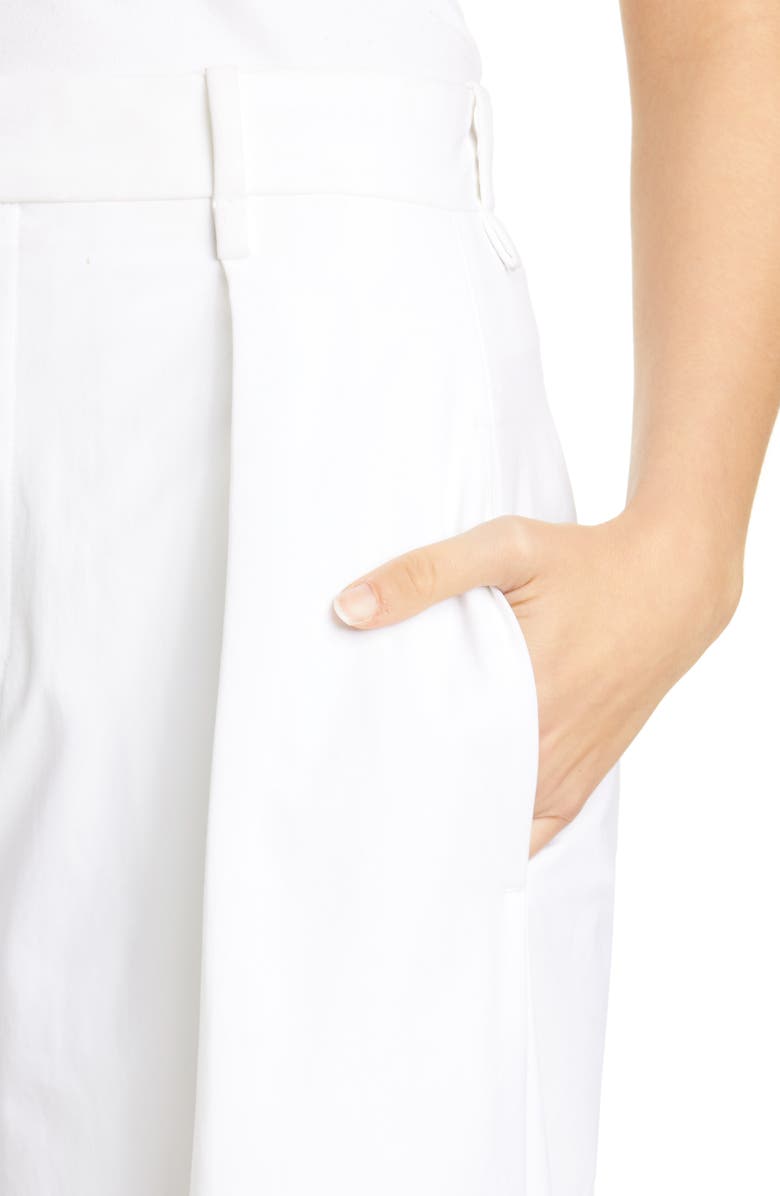 Bottega Veneta Wide Leg Stretch Canvas Pants, Alternate, color, 