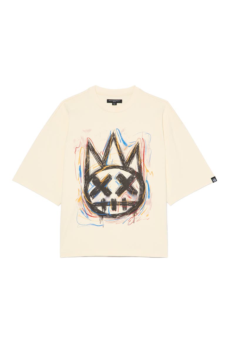 Oversized Cotton Graphic T-Shirt, Alternate, color, WINTER WHITE