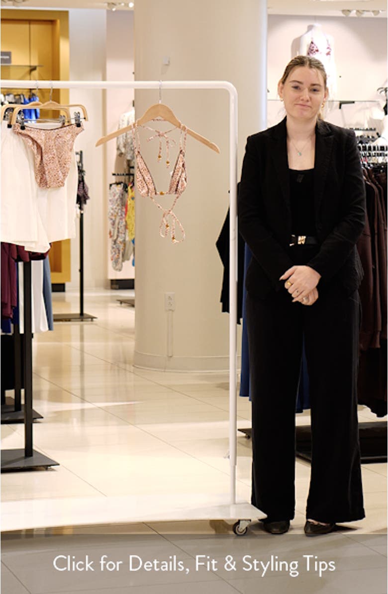 Decorative Panel Halter Bikini Top, sales video thumbnail