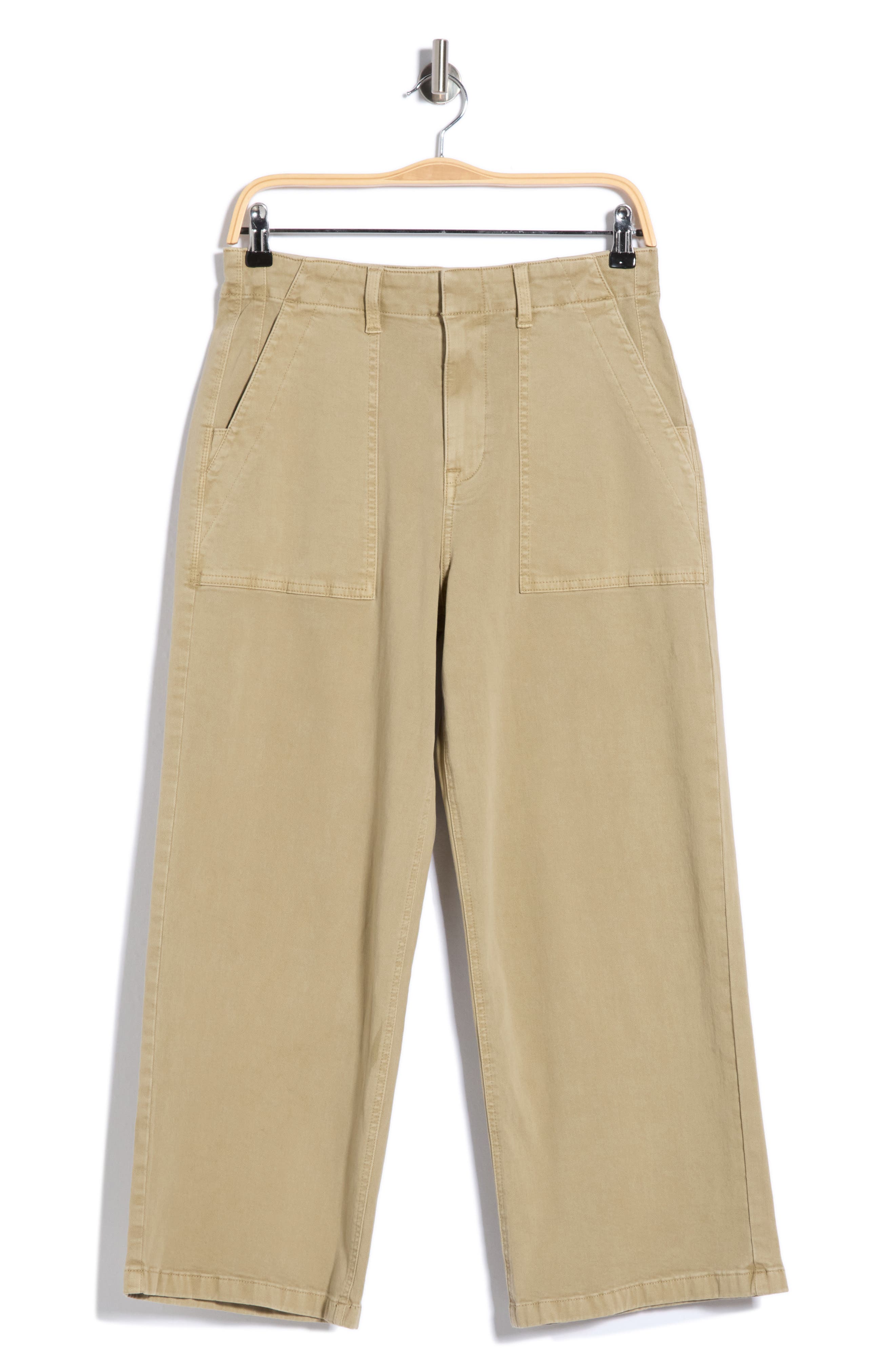 Sophia Stretch Cotton Ankle Wide Leg Pants