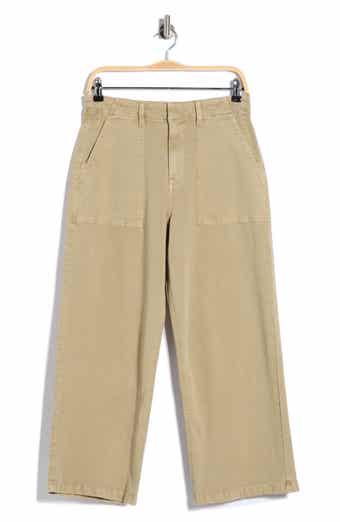 Sophia Stretch Cotton Ankle Wide Leg Pants