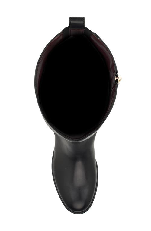 Tommy Hilfiger Ionni Knee High Riding Boot In Black