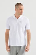 Brunello Cucinelli Techno piqué polo shirt with half zip