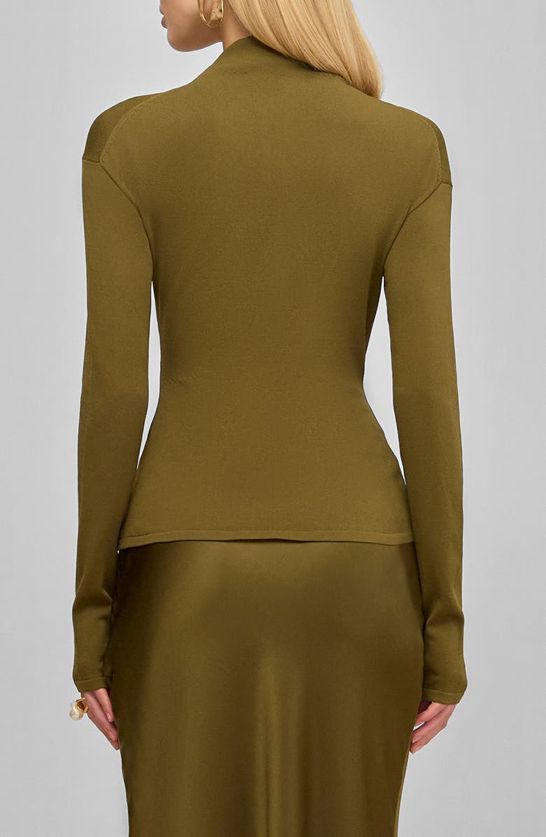 Cult Gaia Callie Asymmetric Neck Top, Alternate, color, Rosemary