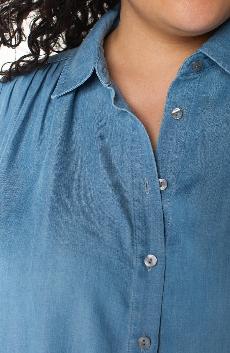 Liverpool Los Angeles Chambray Shirt, Alternate, color, Delwood