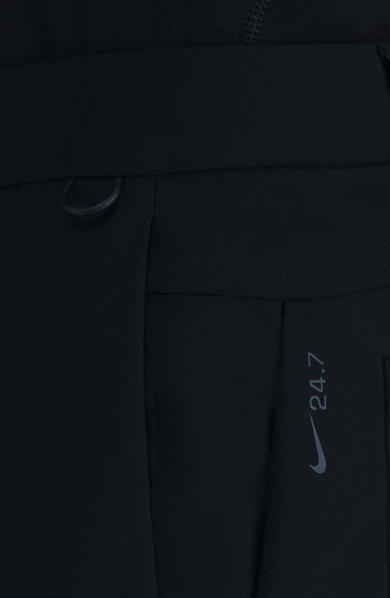 Nike 24.7 PerfectStretch Dri-FIT Regular Fit Flat Front Pants, Alternate, color, Black/ Dk Smoke Grey