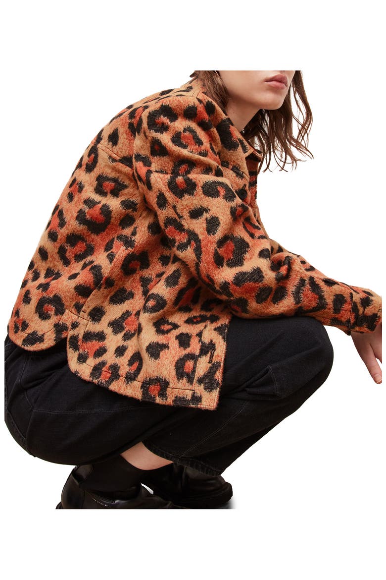 Honor Leopard Print Jacket, Alternate, color, BROWN