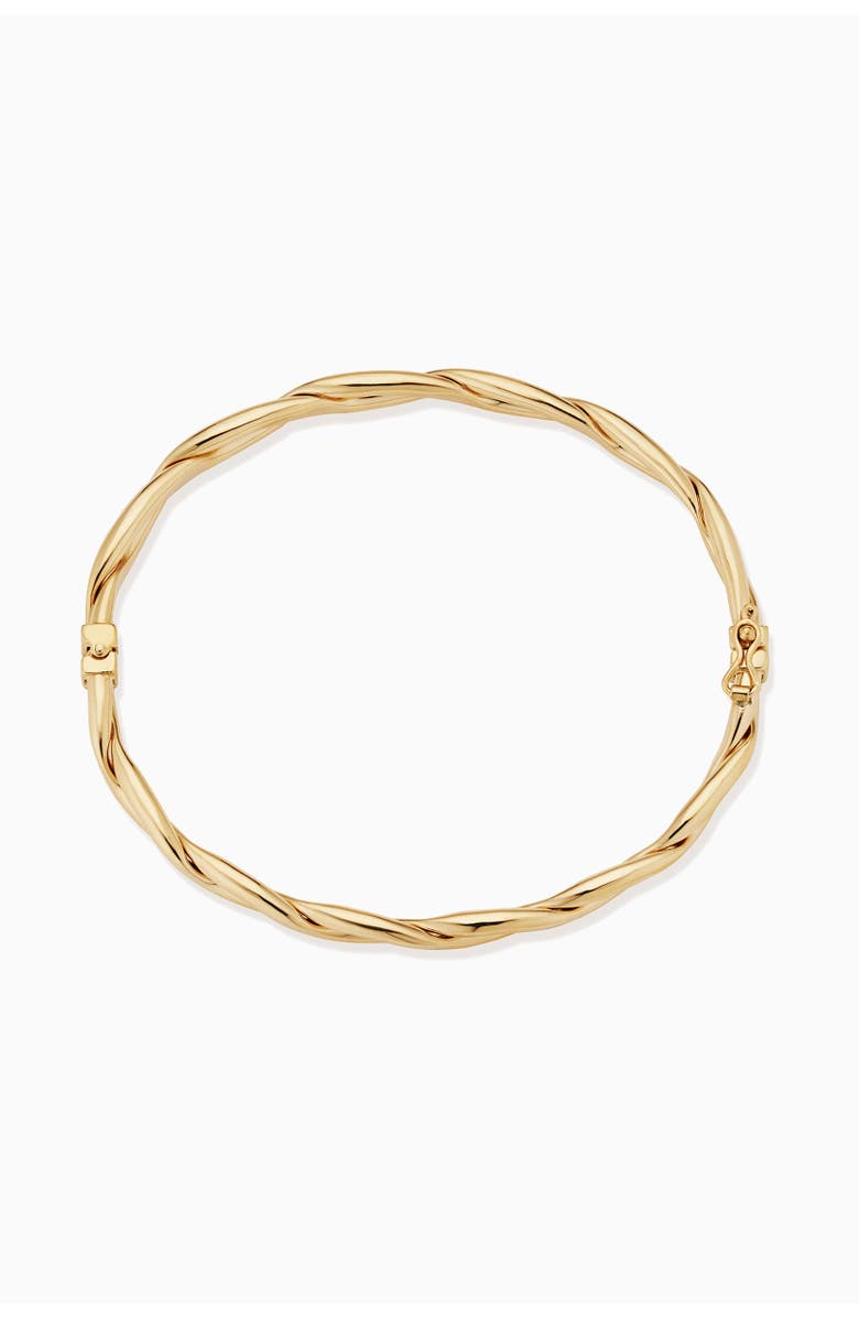Oradina 14K Yellow Gold Amore Bangle, Alternate, color, Yellow Gold