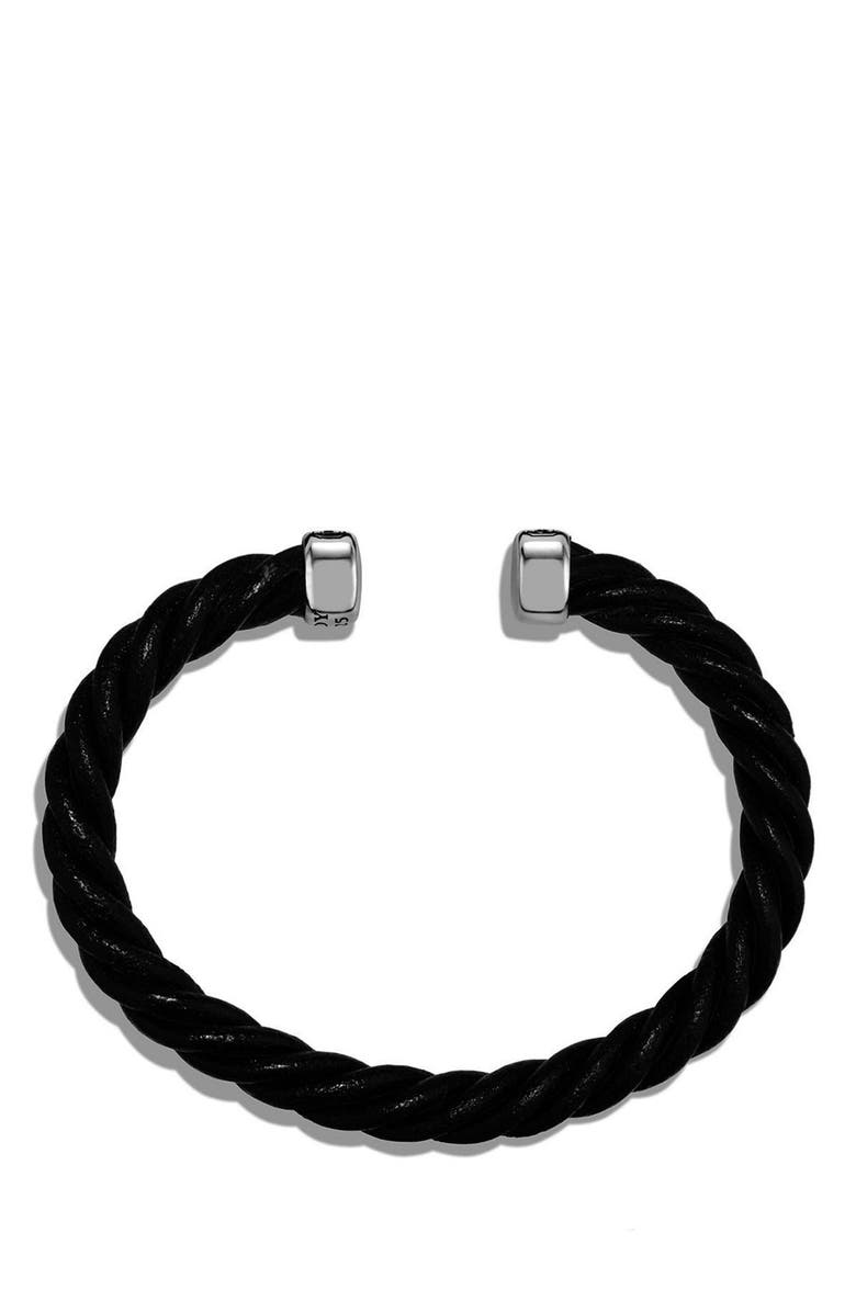 David Yurman Leather Cuff Bracelet, Alternate, color,
