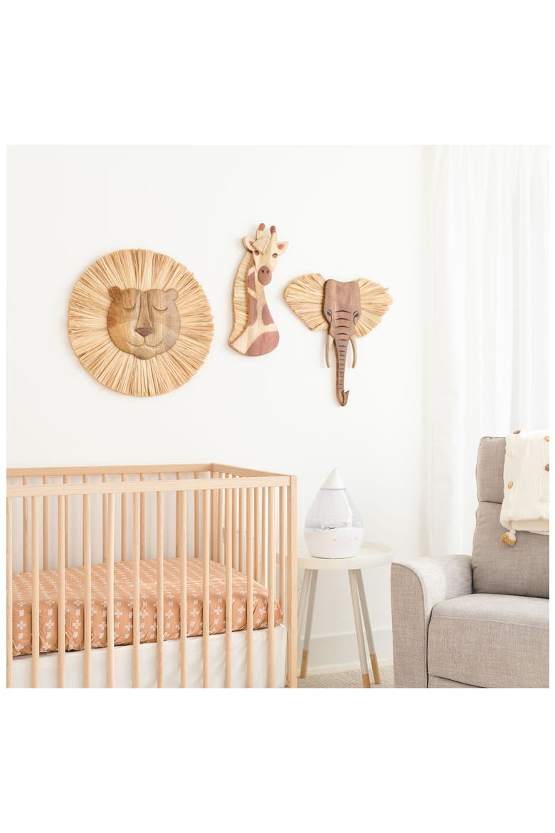 Safari Animal Wooden Wall Decor, Alternate, color, BROWN ELEPHANT