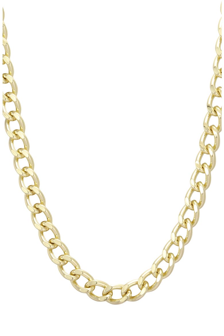 Chunky Curb Chain Necklace, Main, color, GOLD