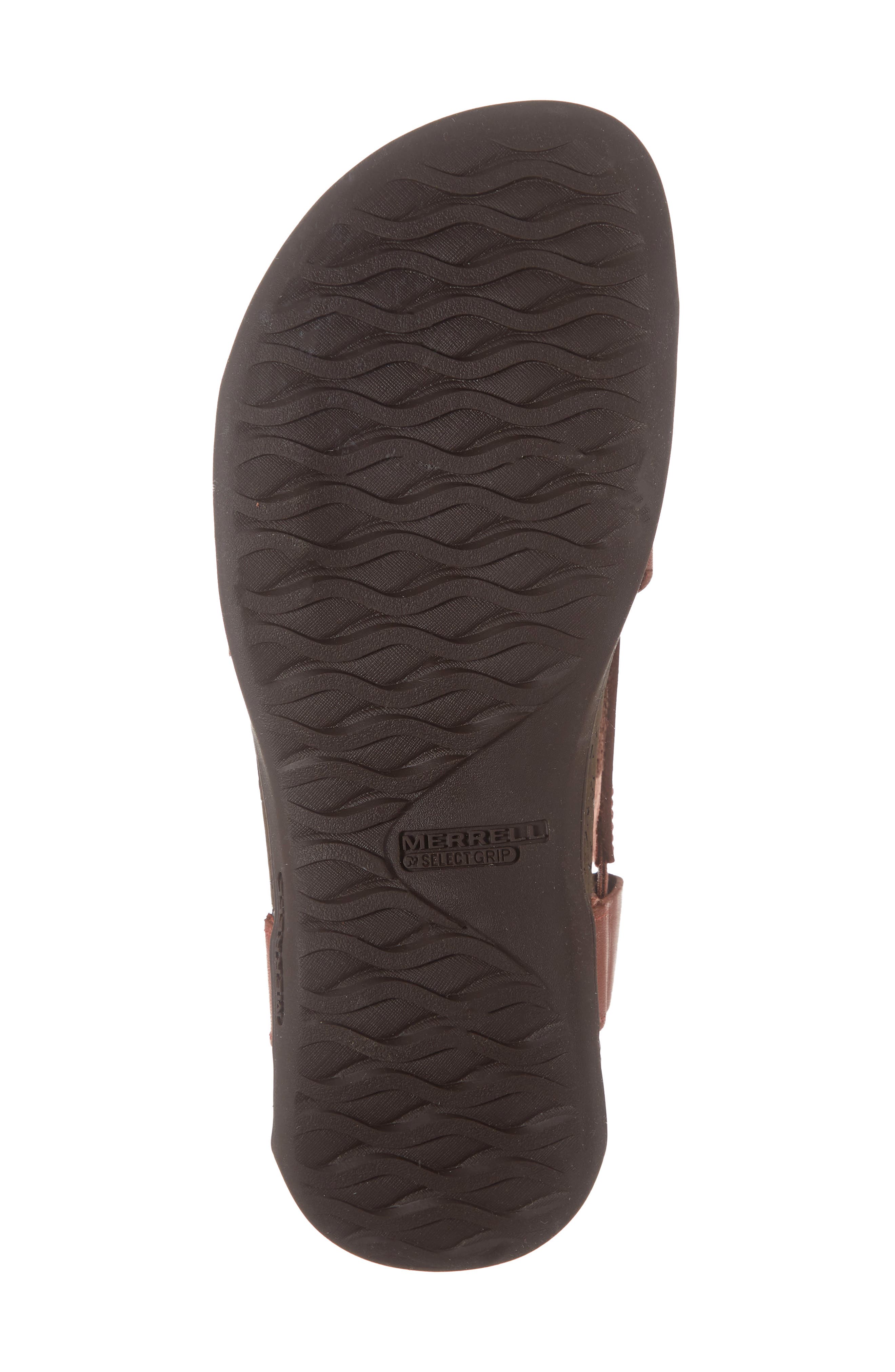 District Mahana Backstrap Sandal, Alternate, color, REDWOOD LEATHER