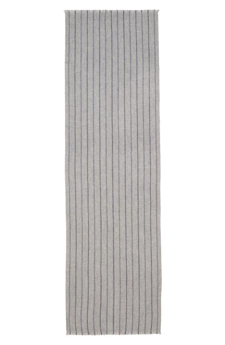 Vince Stripe Lightweight Cashmere Scarf, Alternate, color, 