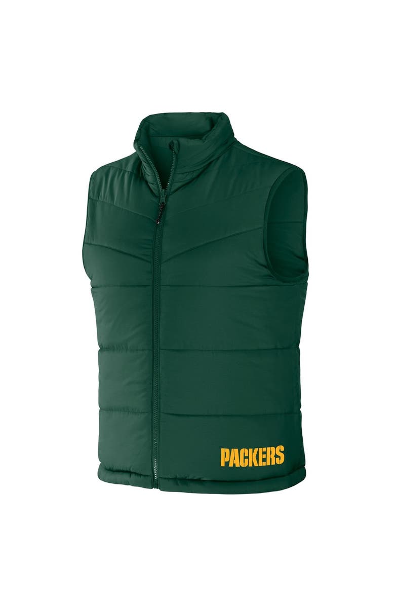 NFL X DARIUS RUCKER Men's NFL x Darius Rucker Collection by Fanatics Green Green Bay Packers Colorblocked Full-Zip Vest, Alternate, color, 