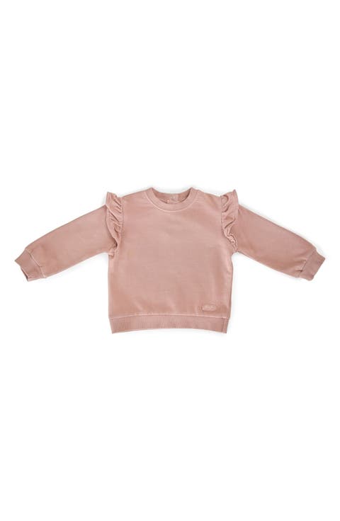 Organic Cotton French Terry Ruffle Sweatshirt (Baby)