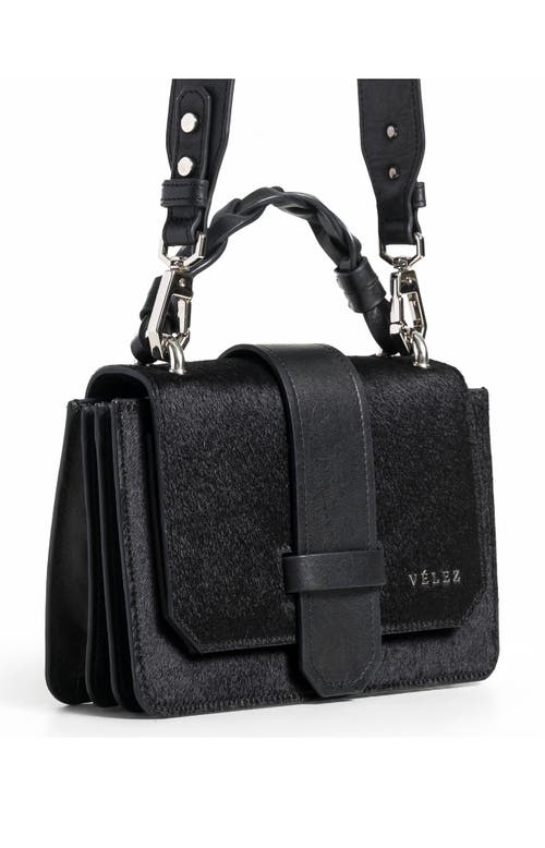 Velez Mini Garniel Leather Bowling Bag F In Black