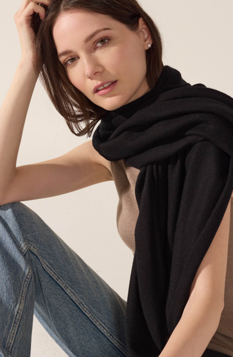 Italic Amara Cashmere Wrap, Alternate, color,