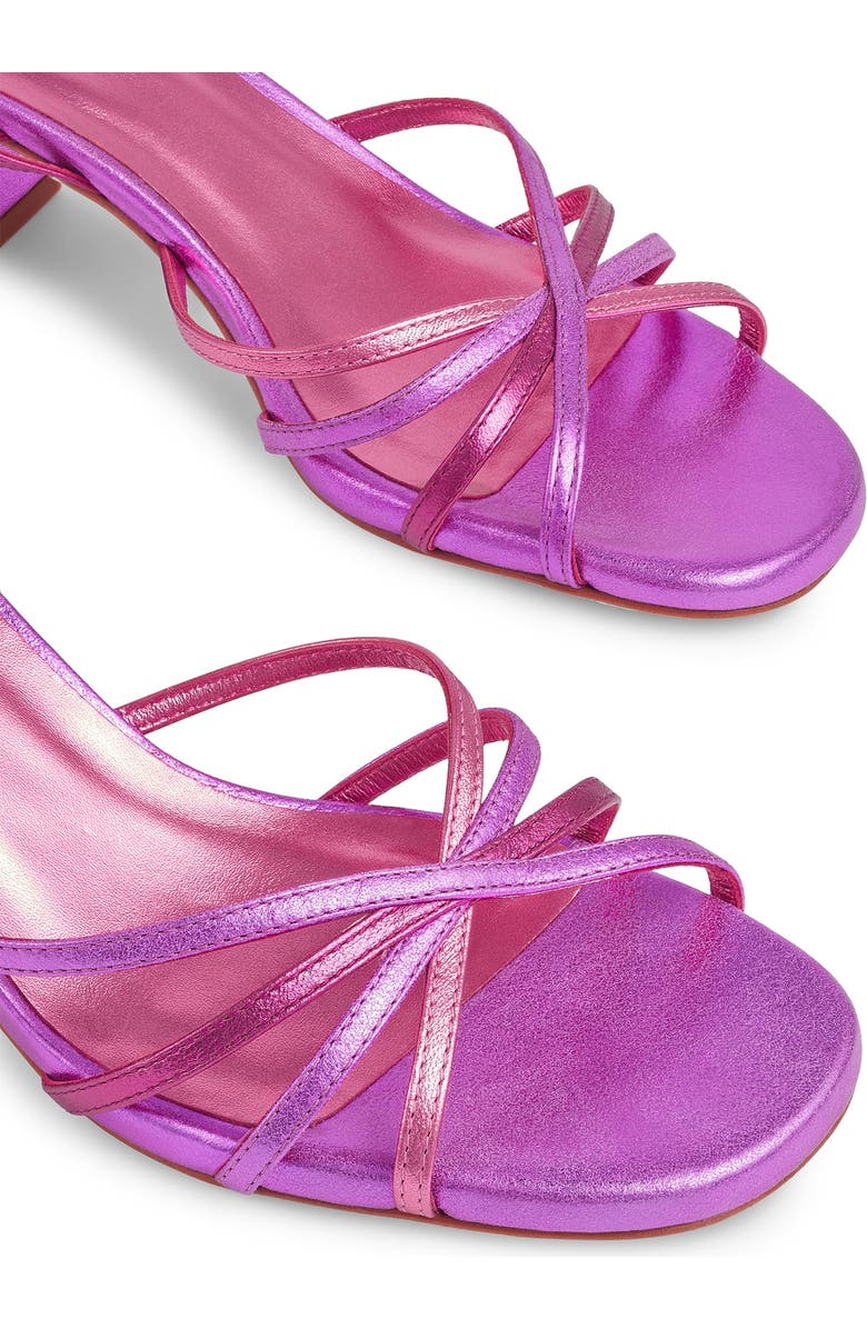 LK Bennett Starlet Ankle Strap Sandal, Alternate, color, Fuchsia