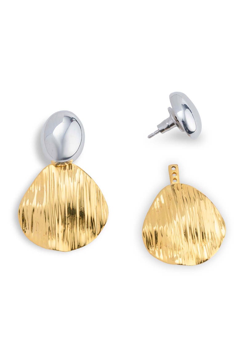 Hana Earrings, Alternate, color, TWO-TONE