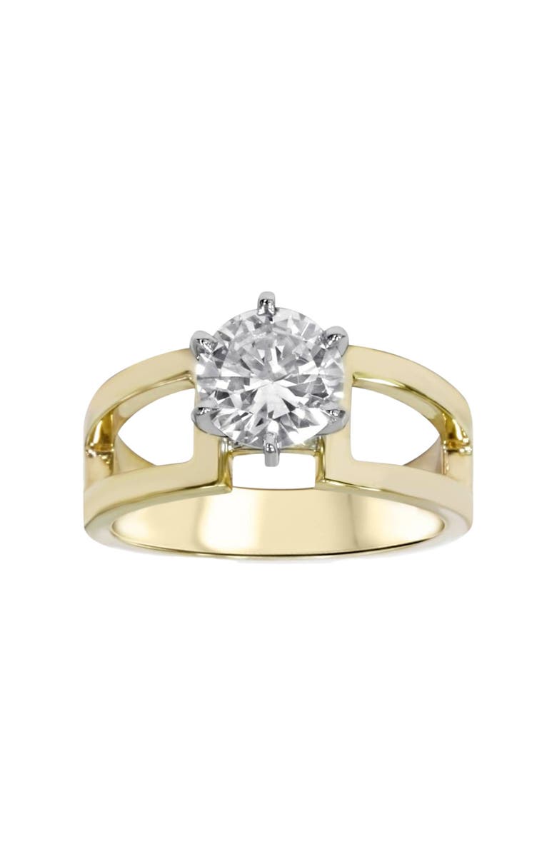 Bliss Diamond Certified 2ct Round Solitaire Lab Grown Diamond Engagement Ring 14K Gold, Main, color, 