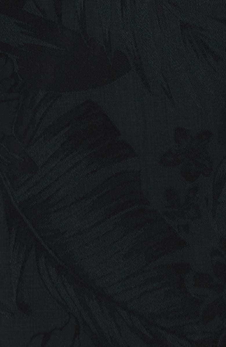 Tommy Bahama Botanic Loom Coastal Ease Botanic Loom IslandZone<sup>®</sup> Camp Shirt, Alternate, color, Black