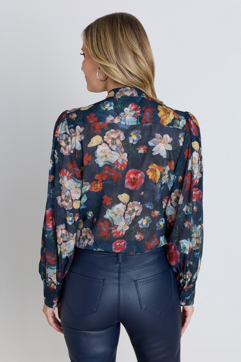 Colette Blouse, Alternate, color, Midnight Garden