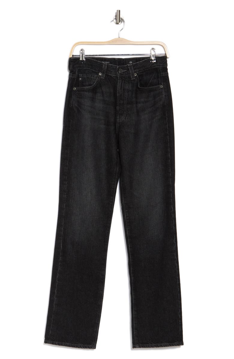 AG Alexxis Acid Wash High Waist Straight Leg Jeans, Alternate, color, Montenegro