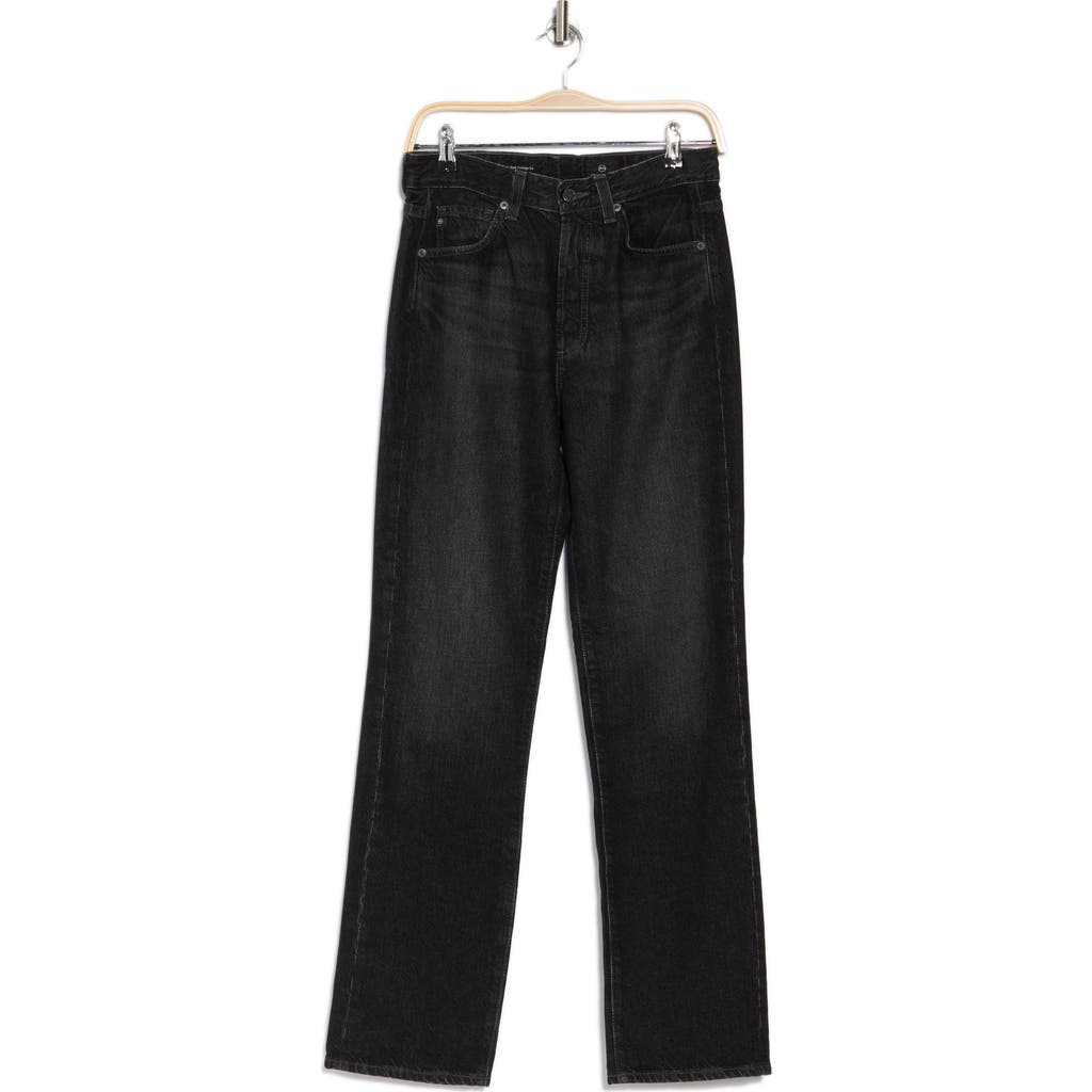 AG AG ALEXXIS ACID WASH HIGH WAIST STRAIGHT LEG JEANS