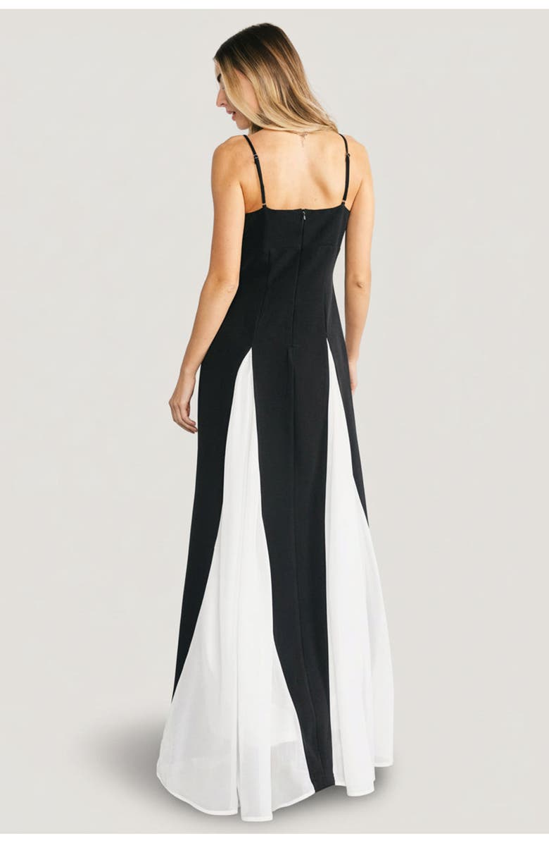 Baltic Børn Adela Maxi Dress, Alternate, color, Black And White