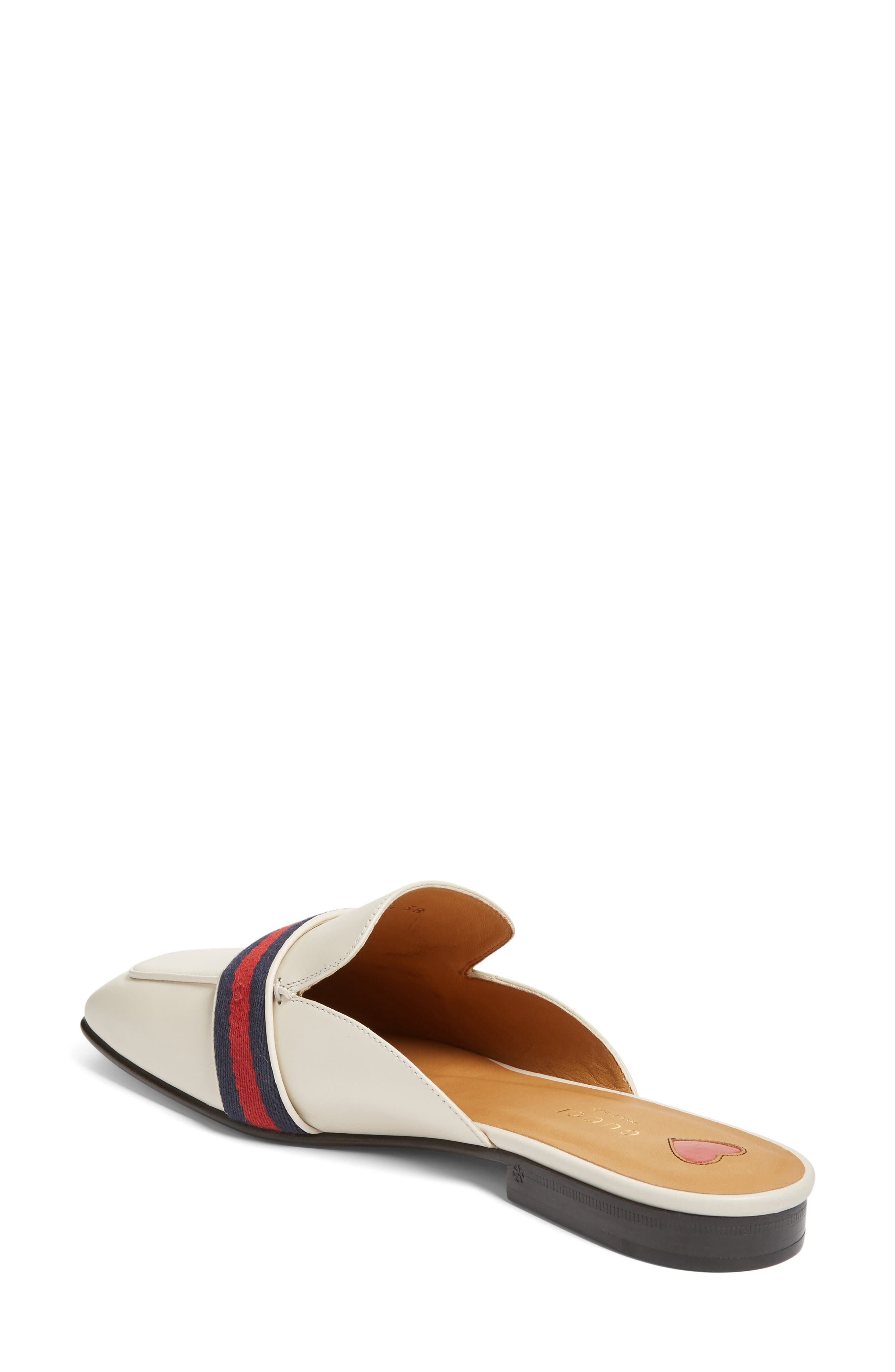 Loafer Mule, Alternate, color, WHITE LEATHER