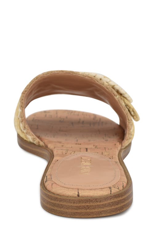 Shop Nine West Poland Slide Sandal In Light Natural