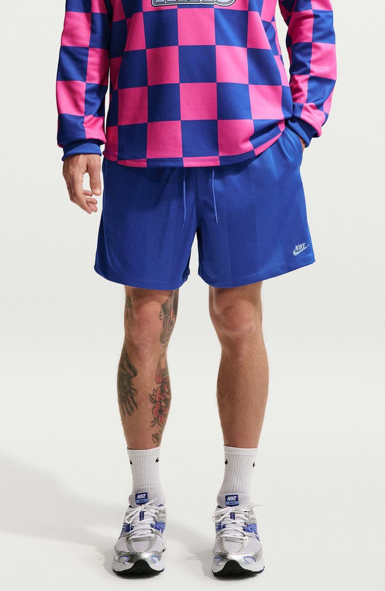 Nike Club Flow Drawstring Shorts, Main, color, Game Royal/ Hydrogen Blue